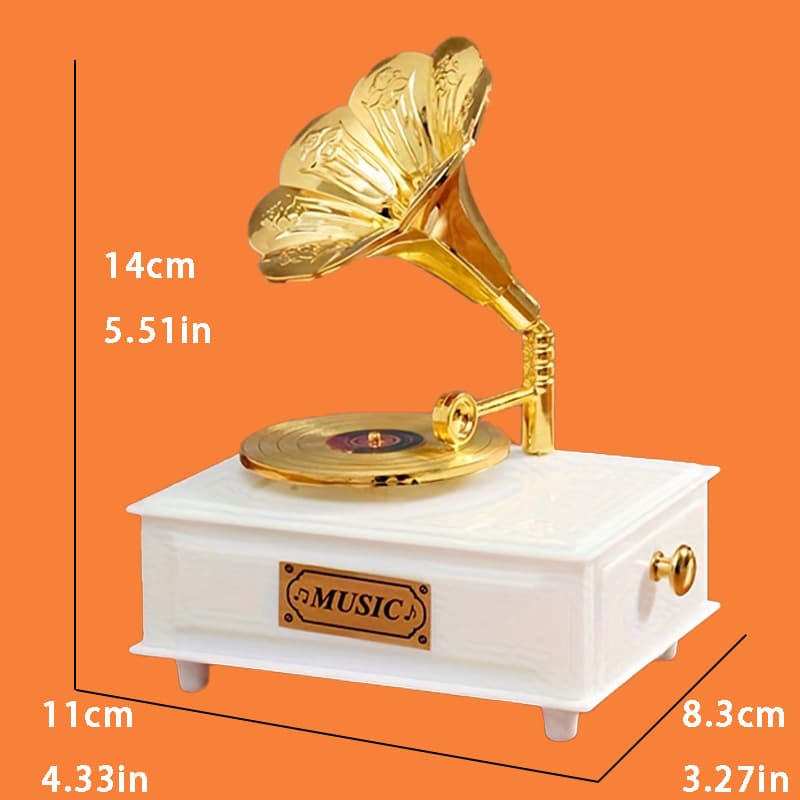 White small gramophone 8329 [170g]
