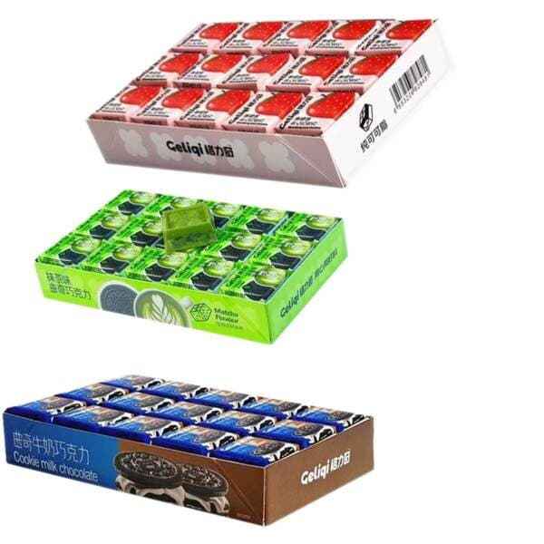 Greechi 285g Filled Chocolate White Chocolate Strawberry Yogurt Raw Coconut Latte Flavor Internet-Famous Snack to Satisfy Cravings