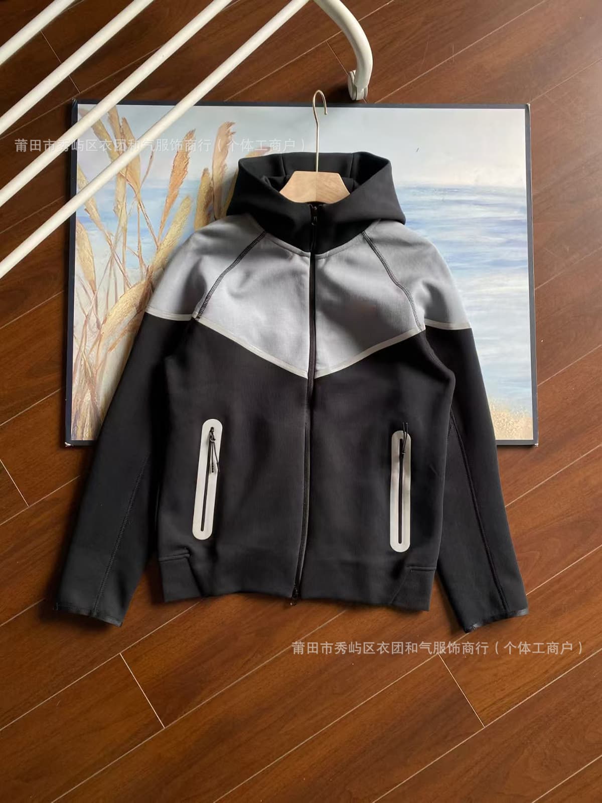 Top. black and smoke gray