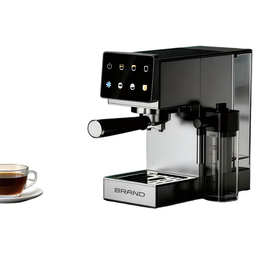 Məişət yarımavtomat İtalyan tipli espresso qəhvə maşını süd köpürdücü ilə 3