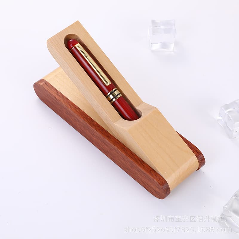 Folding gift box red sandalwood ballpoint pen