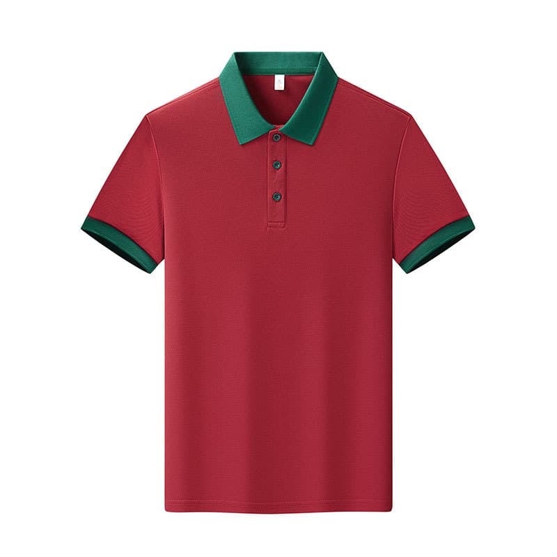 Wine red and dark green
