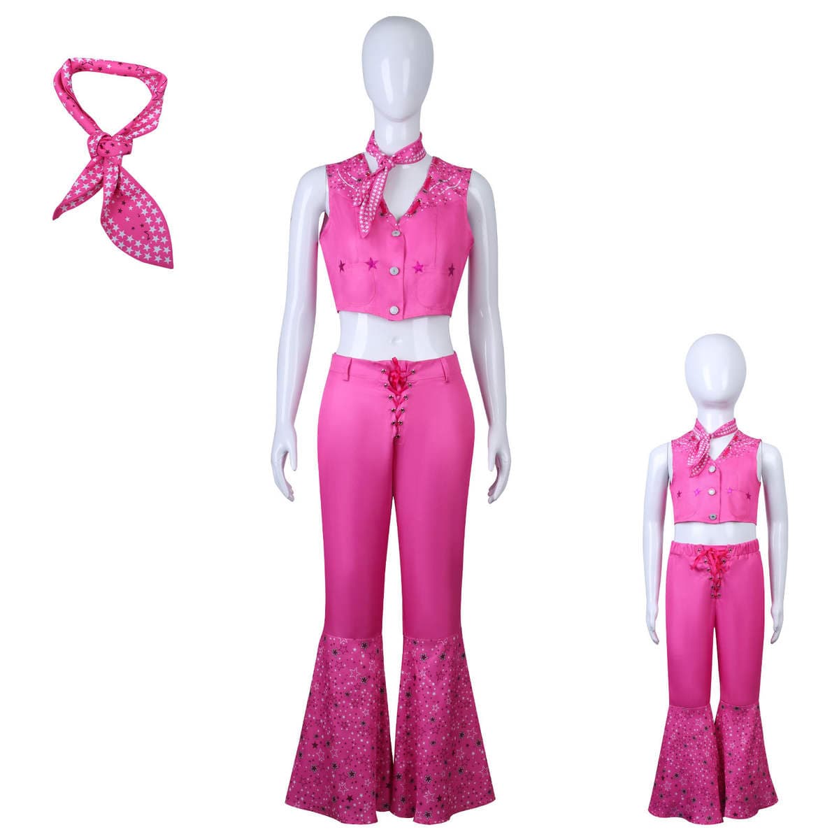 2023 Real Person Movie Cos Suit Pink Five-Pointed Star Suit Cosplay Costume 1