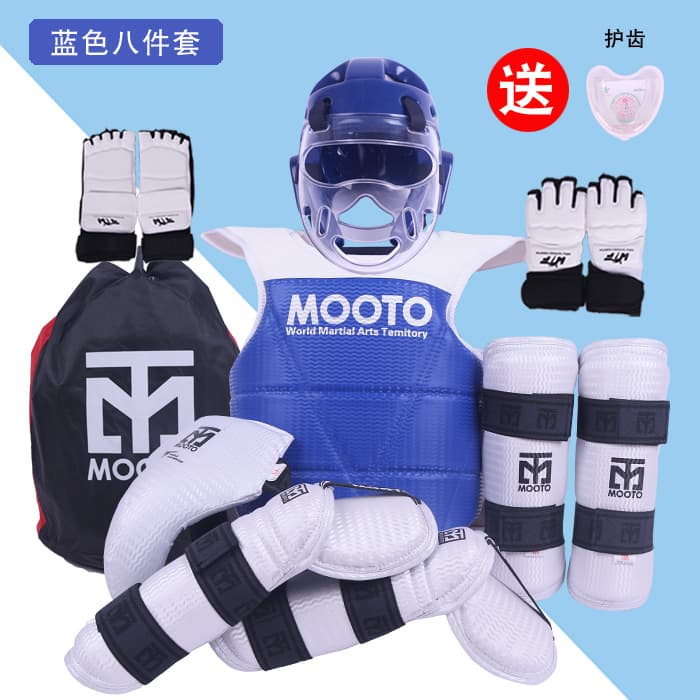 Water ripple blue-eight-piece set
