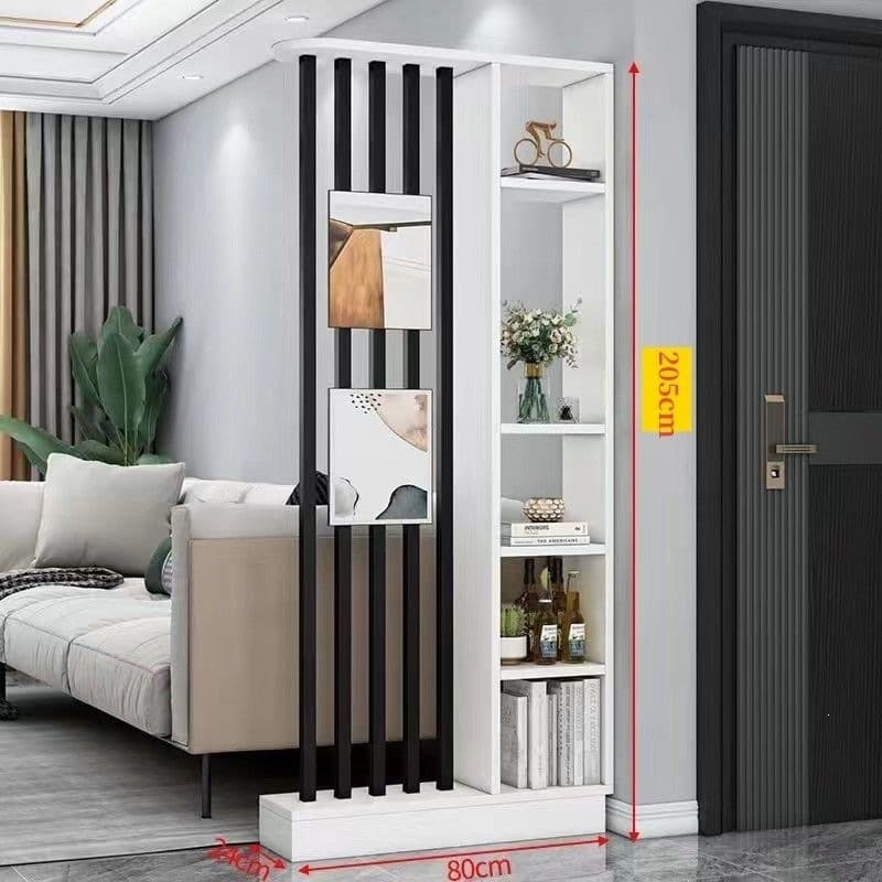 Minimalist White + Black Steel Pillars [Thickened and Reinforced Version]