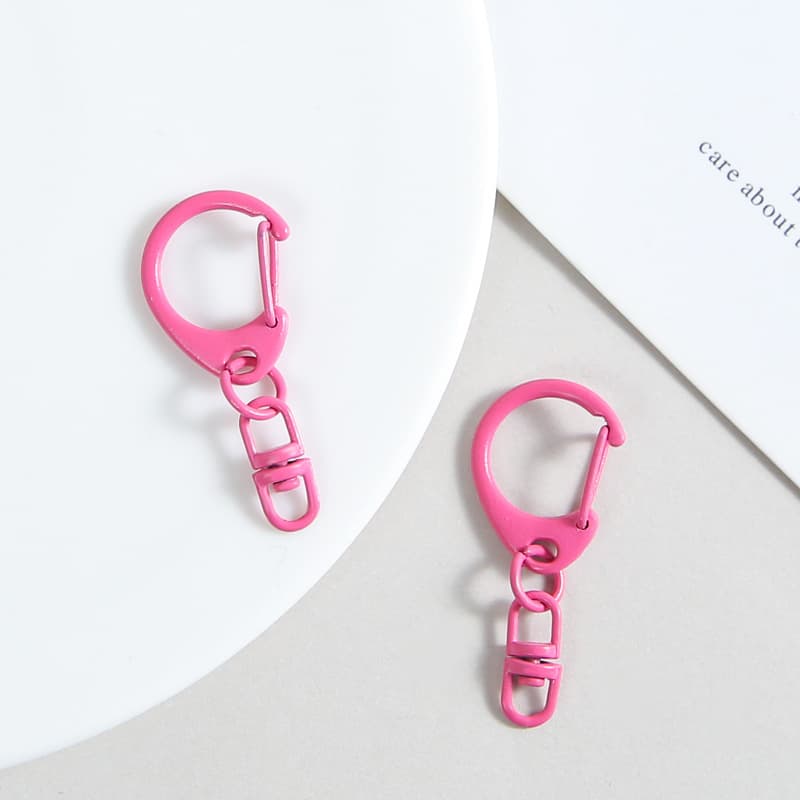 [rose red] d-shaped buckle + 8-shaped buckle