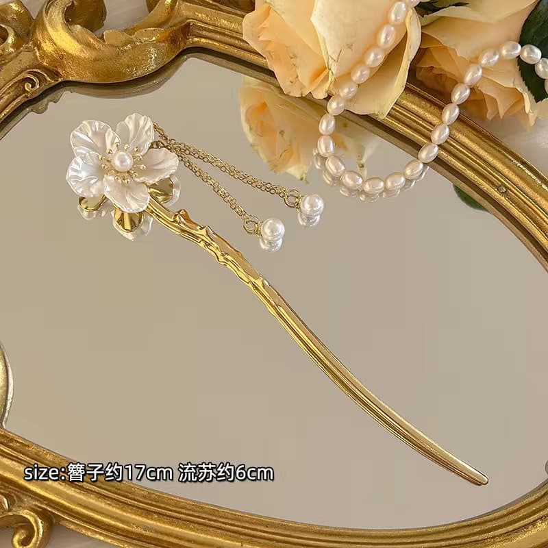 133# alloy big flower tassel
