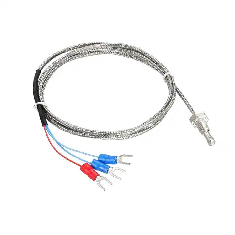 Pt100 Temperature Sensor Threaded Platinum Thermal Resistance Waterproof Temperature Measurement Rtd Industrial High-Precision Temperature Sensing Probe 5