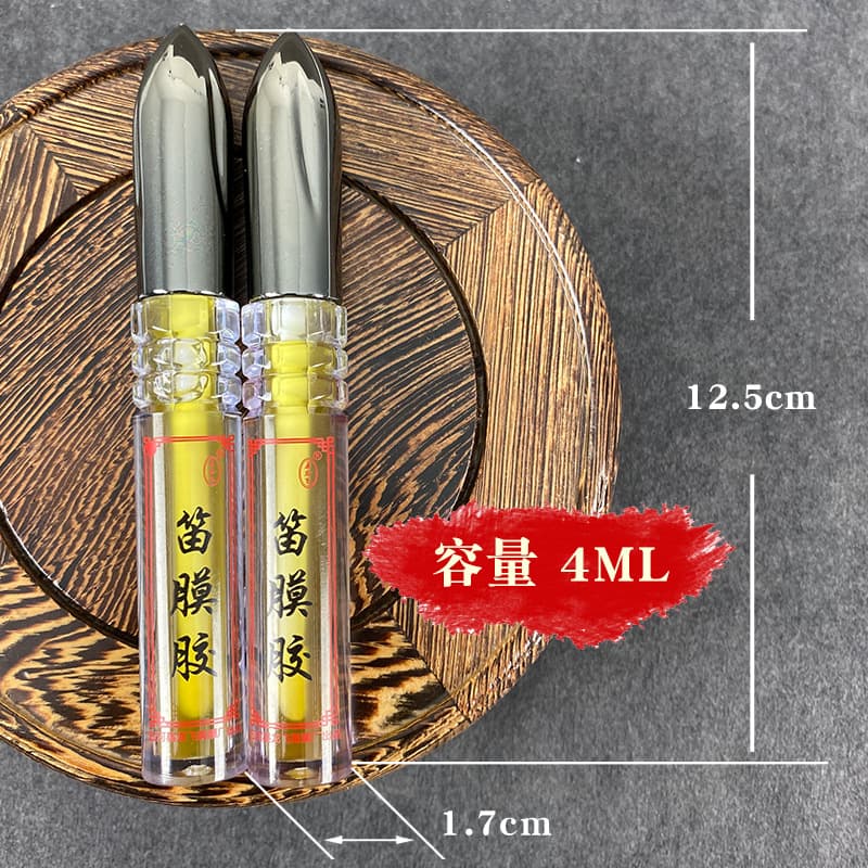 Large bottle of flute film glue