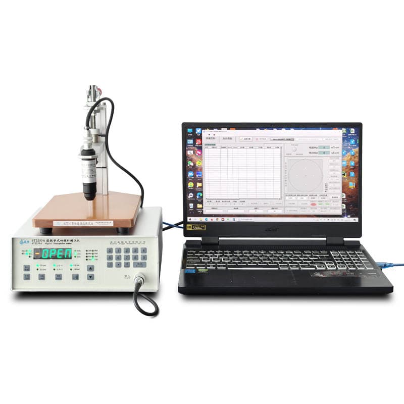 Crystal Lattice Conductive Rubber Sheet Resistivity Tester, Conductive Plastic Volume Resistivity Measuring Instrument, Factory Direct Sales 5