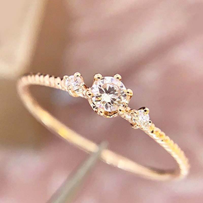 18K Gold Twist Ring Au750 Gold Ring Zhou D Fu Twist Ring Diamond Ring Men and Women Jewelry K Gold Hand Jewelry 4
