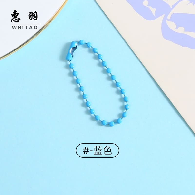 [sapphire blue] painted bead chain