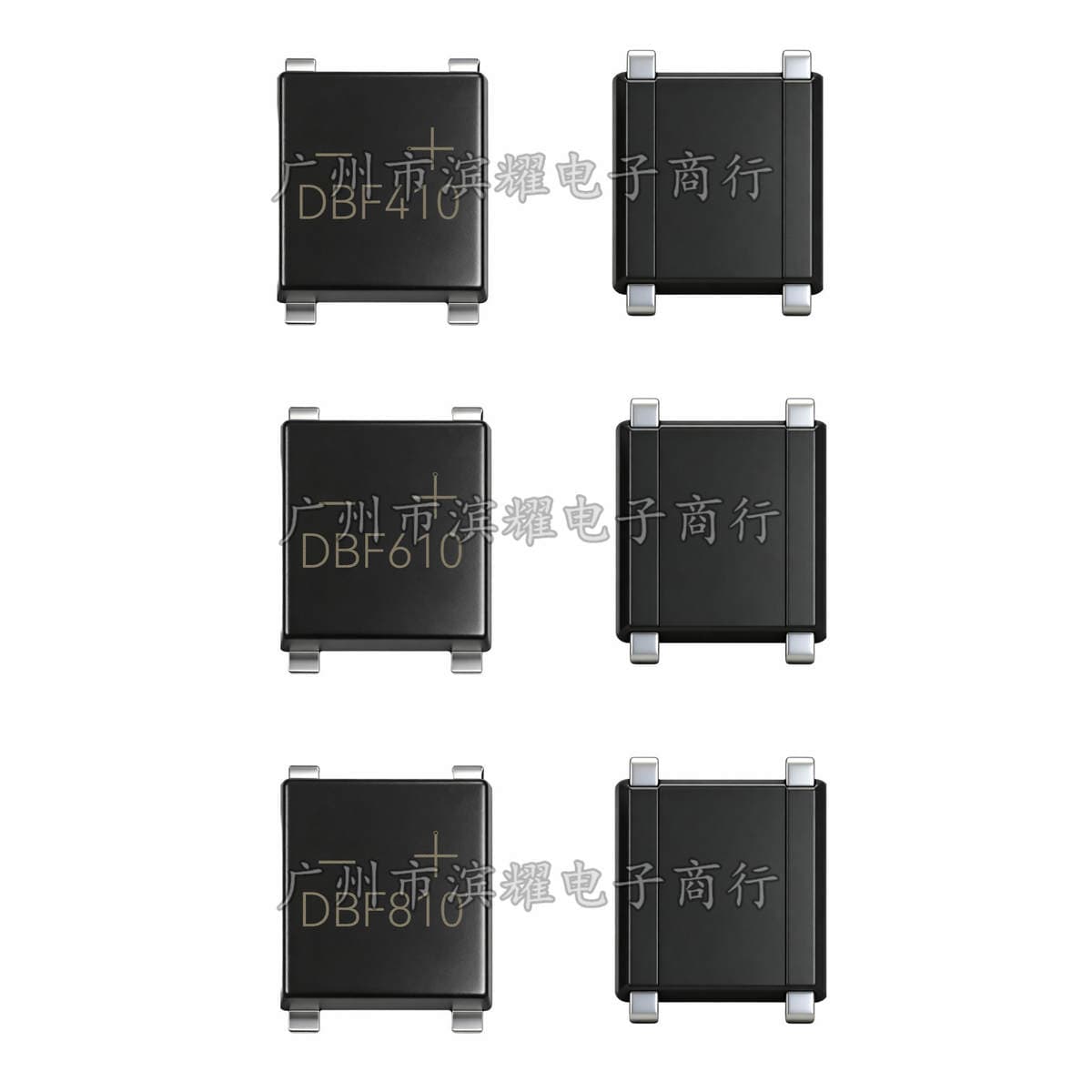 Dbf310 Dbf410 Dbf610 Dbf810 Smd Rectifier Bridge Stack 3A4A6A8A 1000V Rectifier 3