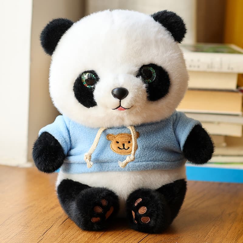 Blue sweatshirt panda
