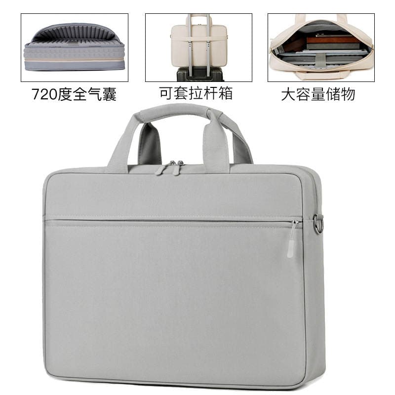 Laptop Bag with 720-Degree Full Airbag Protection Against Shock and Drops, Can Be Attached to a Trolley Case, Large Capacity, Business Travel 1