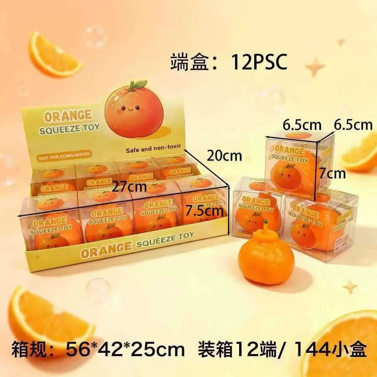Orange handmade balls [building block style] boxed