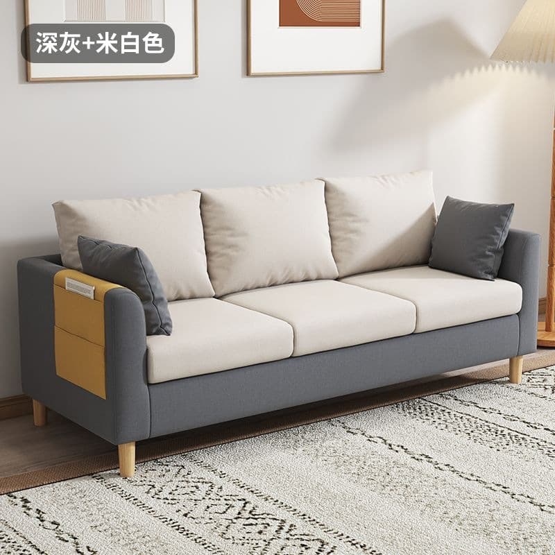 Dark gray + off-white [snowflake velvet + free pillow]