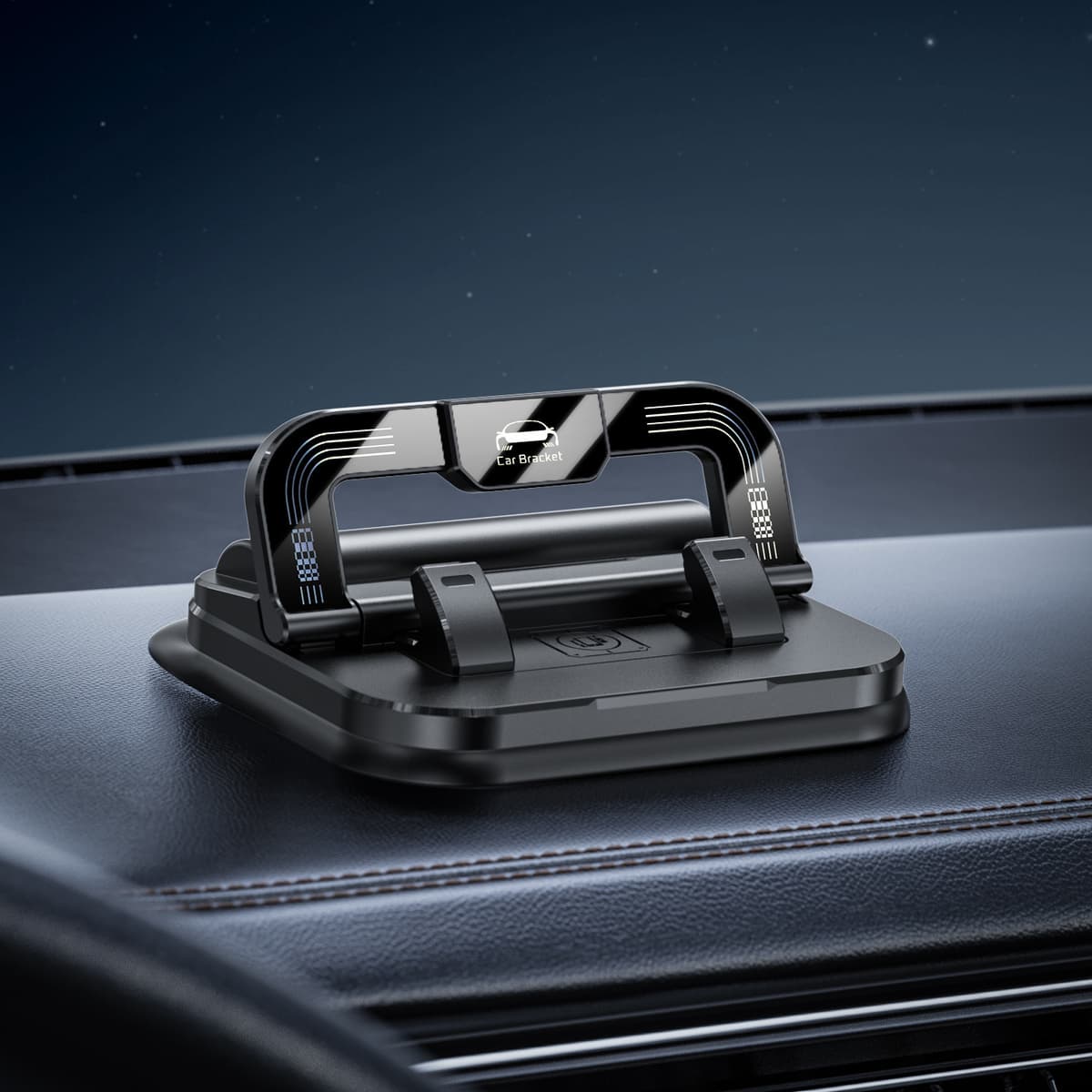 [black] bracket number plate two-in-one