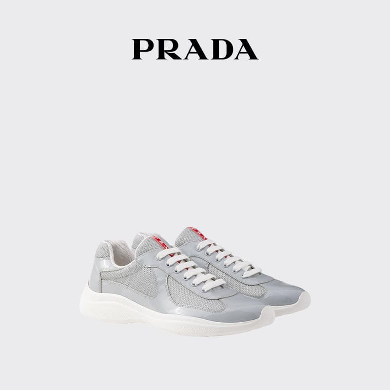Foreign Trade Cross-Border Prada/Prada Men's America's Cup Patent Leather and Fabric Products 5