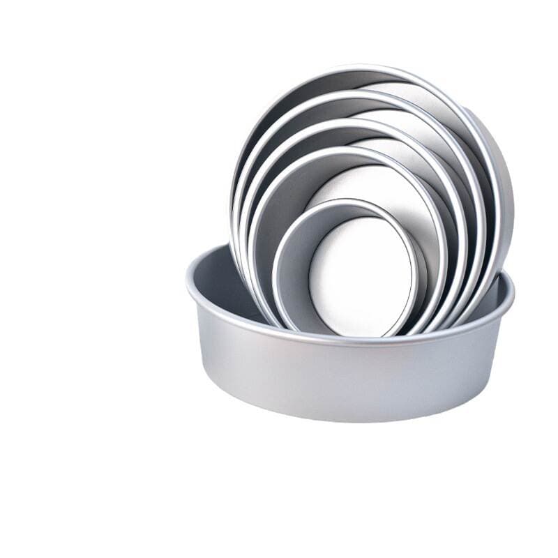 Factory cross-border anodized living bottom chiffon cake mold does not stick solid bottom baking tool mousse cake mold 5