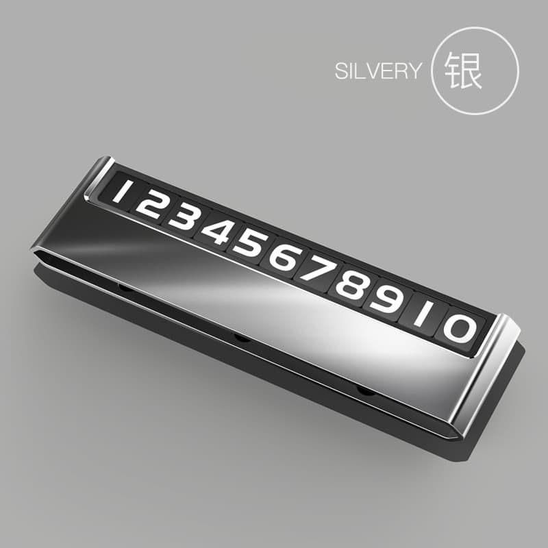 V7-silver-alloy hidden parking sign