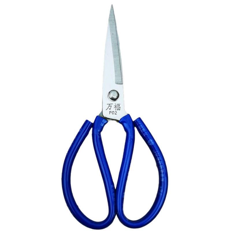 Zherong Fu Lu knife factory casing leather 2 blue handle large scissors stall supply wholesale 5