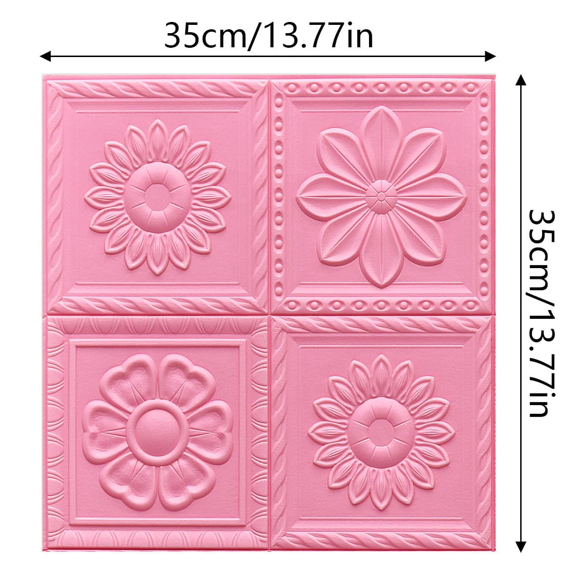 Flowers pink [35cm*35cm] 3.0 thick