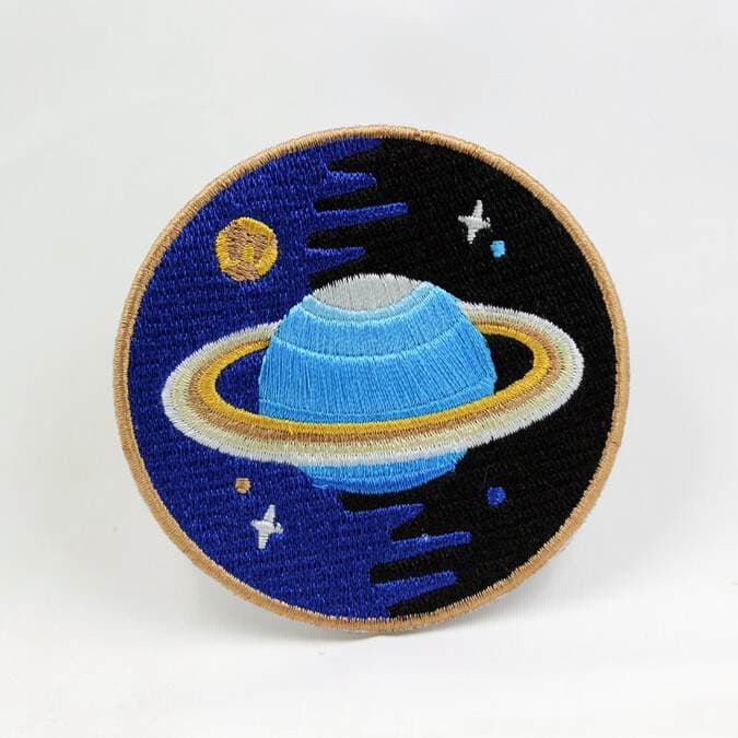 Koreya üslubunda DIY planet tikməli parça yaması, fərdi geyim üçün 2