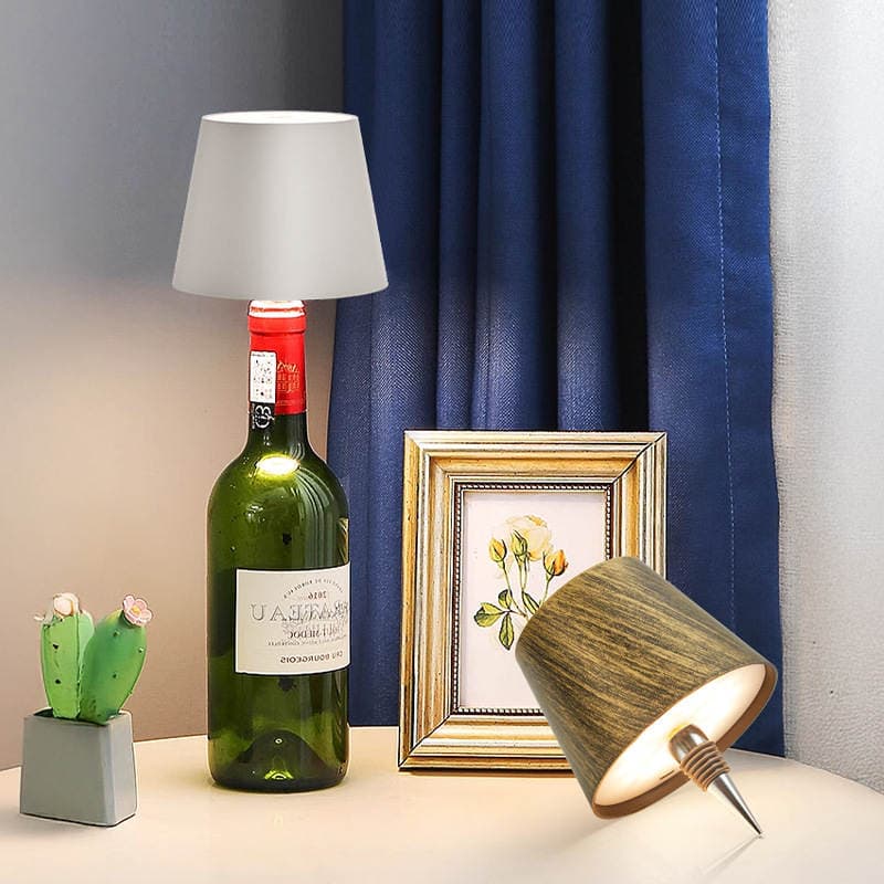 Cross-Border Popular Creative Wine Bottle Decorative Table Lamp Amazon Source Bar Counter Restaurant Simple Bedroom Bedside Night Light 2