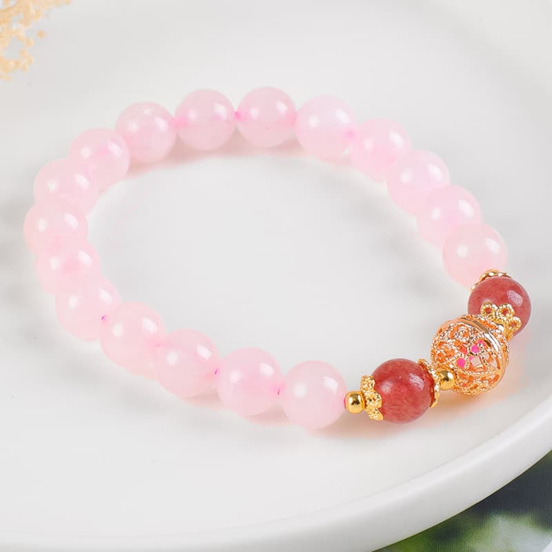 Pink crystal bracelet