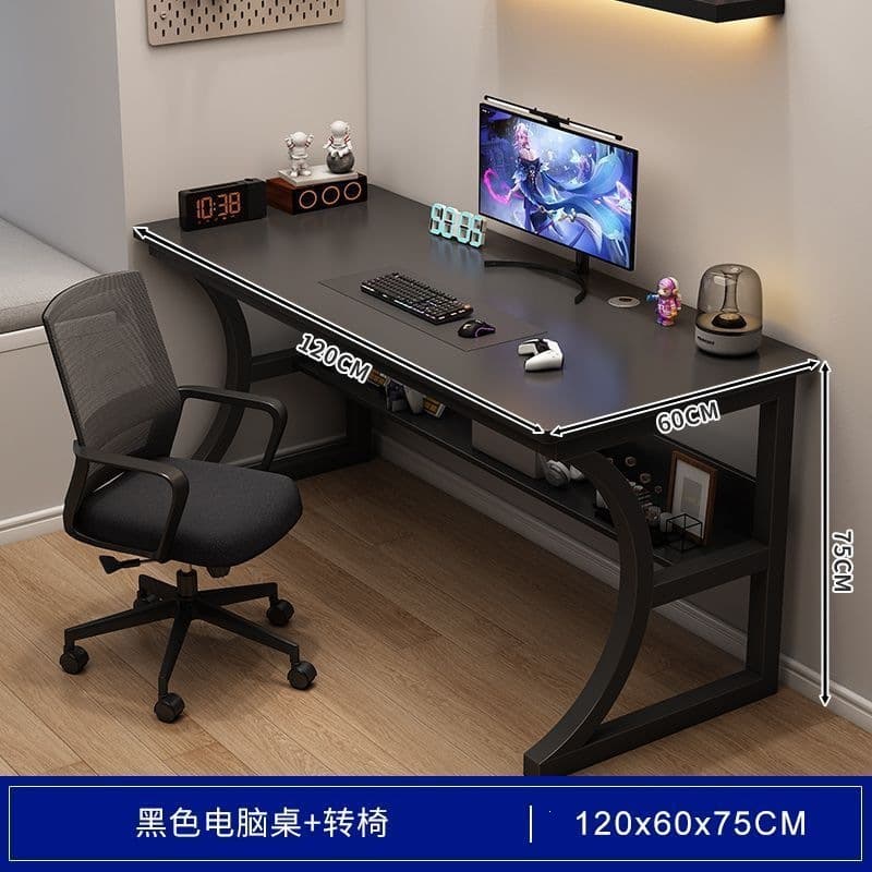 [economic model + swivel chair] black 120cm