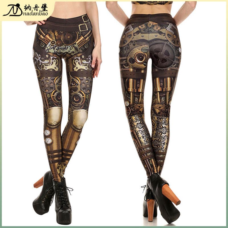 Manufacturer Wholesale Cross-Border Supply Fashion Printed Stretch Leggings Digital Printed Leggings Outer Wear Leggings 1