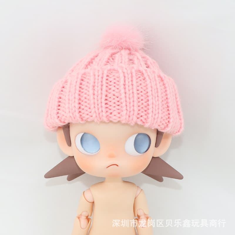 C151 pink fur ball cap (without baby)