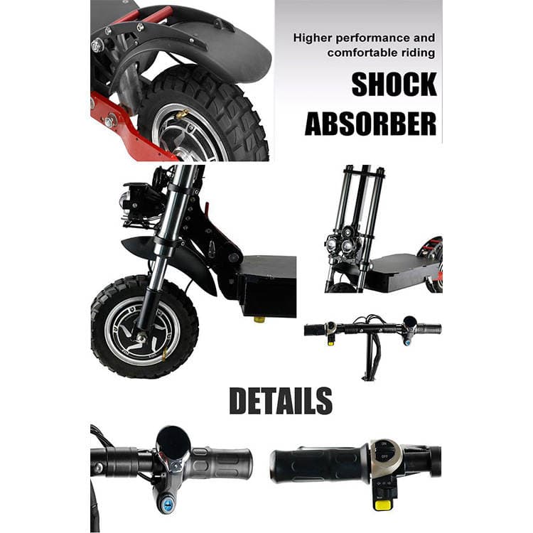 Shenzhen factory direct custom dual-drive high-power lithium battery electric scooter driving electric bicycle wholesale 4