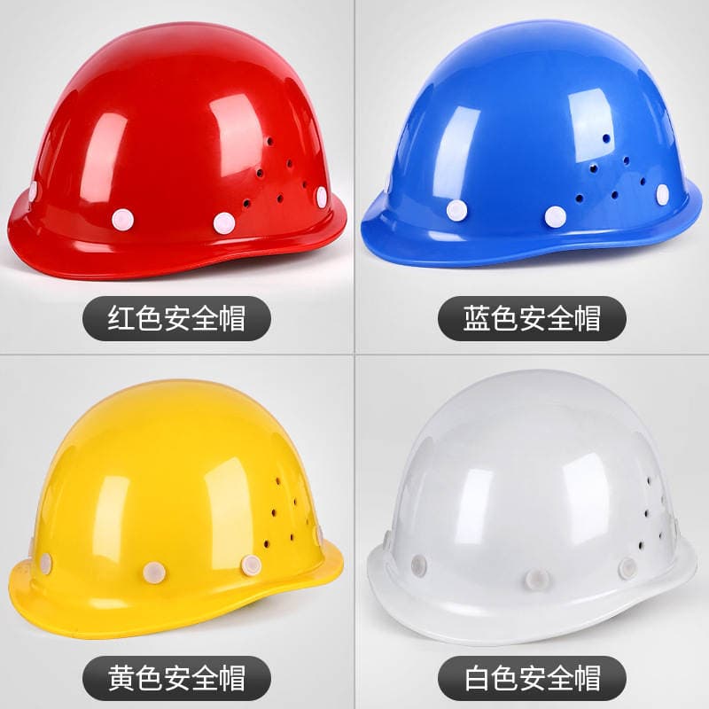 Summer White Breathable Safety Helmet for Construction Site, Anti-Smash Fiberglass Helmet, Thickened National Standard Reflective Construction Head Protection 4