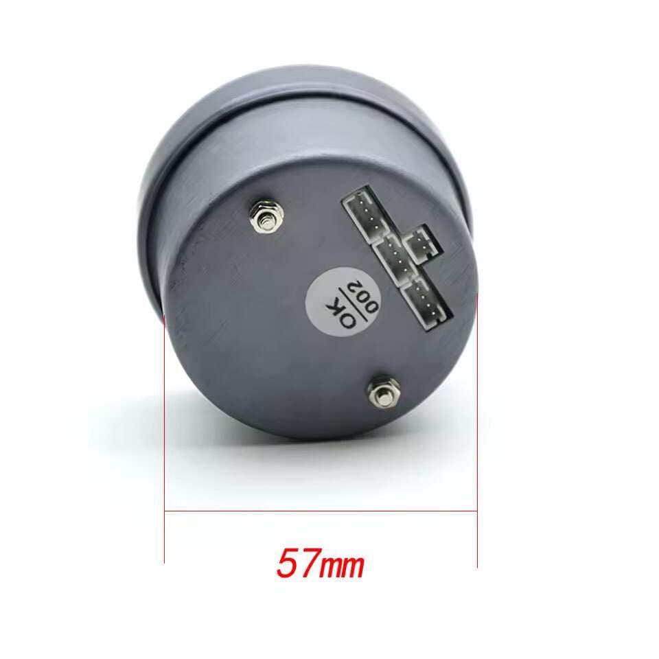 Avtomobil üçün 2.5 düym (60mm) LED turbin, su, yağ temperaturu və yağ təzyiqi ölçən cihaz (ağ-narıncı, 12V). 3