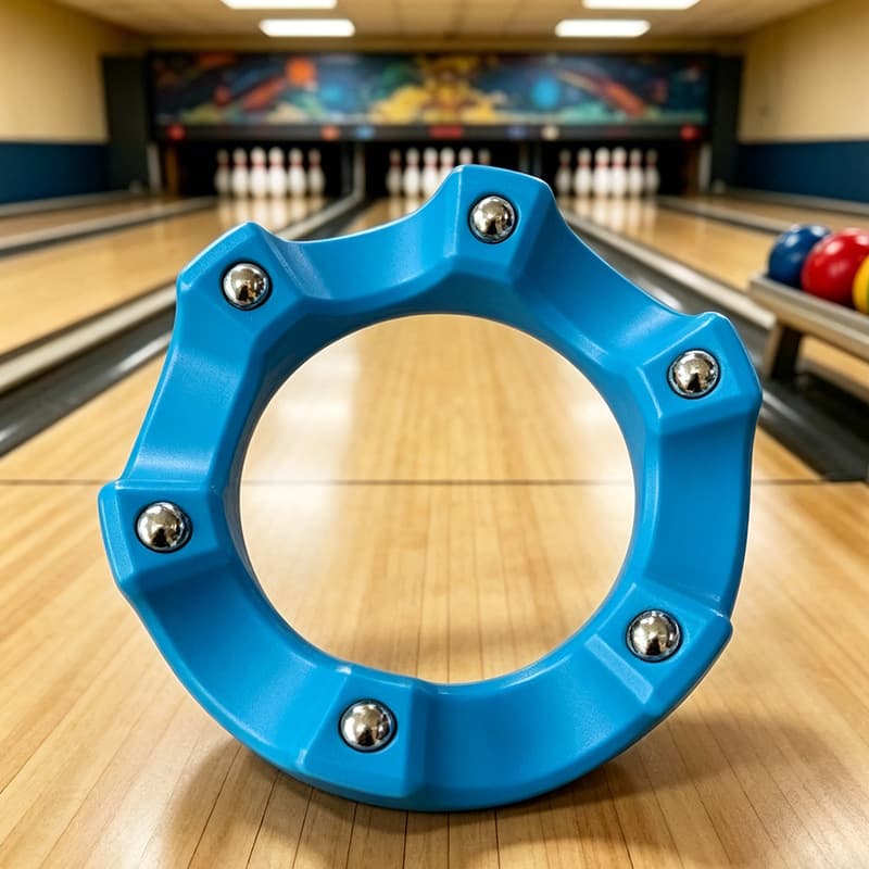 Injection-molded bowling rack [blue]