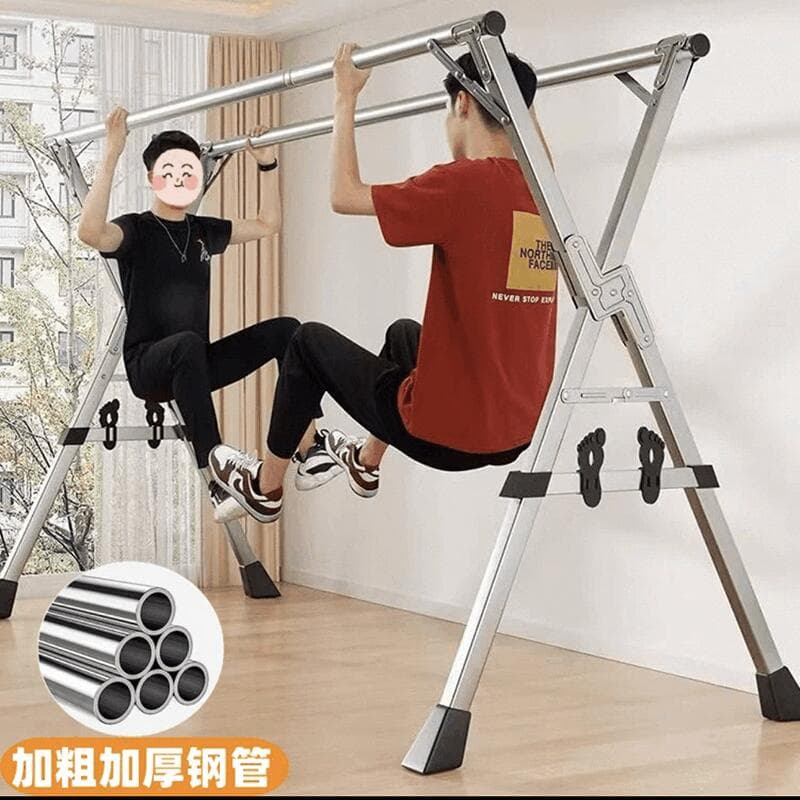 Qatlanan, paslanmayan poladdan teleskopik paltar qurudan. Ev, balkon və açıq hava üçün 1