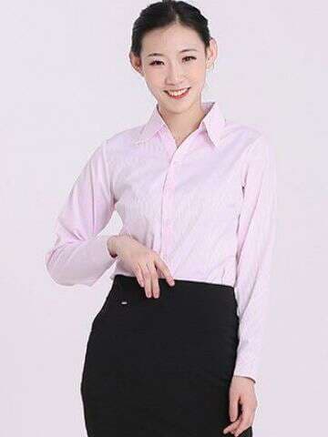 Professional Vertical Stripe White Shirt Long-sleeved Slim-fit Elegant Fashion Dress Women's Tooling Large Size Shirt 4