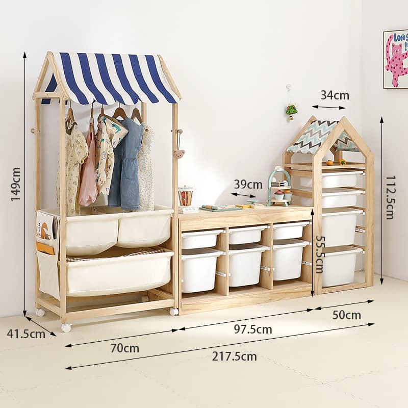 Small shop model b blue + track model three rows and three layers + hollow five layers