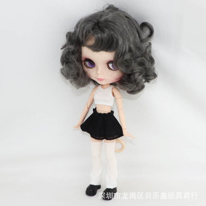 Manufacturer Wholesale Blythe Doll Clothes Ob22 Ob24 Azone Body 19 Joint Body Over-The-Knee Socks Knitted Sock Covers 2