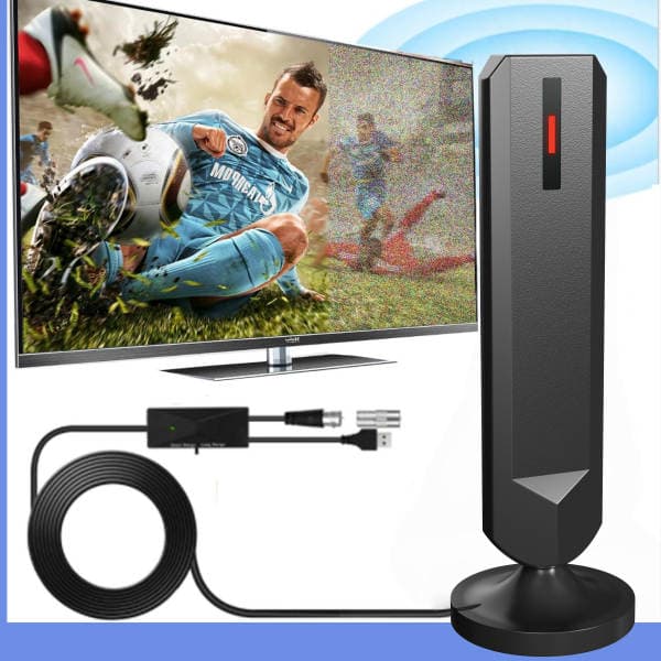 Suction Cup Type Digital Antenna 4K Smart Signal Amplifier Indoor Ground Wave Reception Broadcast Signal Tv Antenna