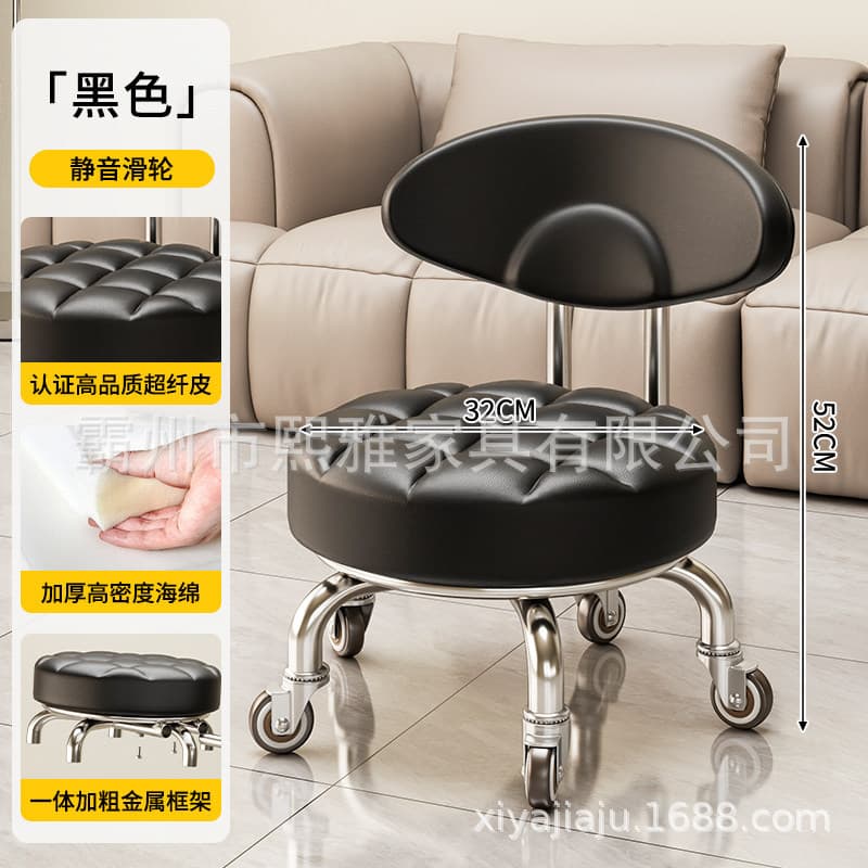 Bread style bearing wheel (black)