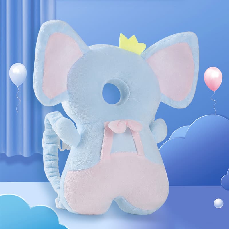 Pink basket elephant + horizontal belt (half velvet style)