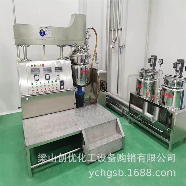 Transfer of used 500 liters automatic homogeneous emulsifying machine paste mixed homogeneous emulsifying machine liquid emulsifying machine 2