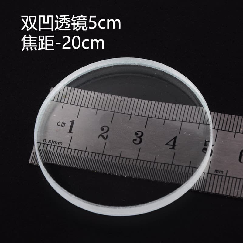 Double concave 5cm/focal length -20cm