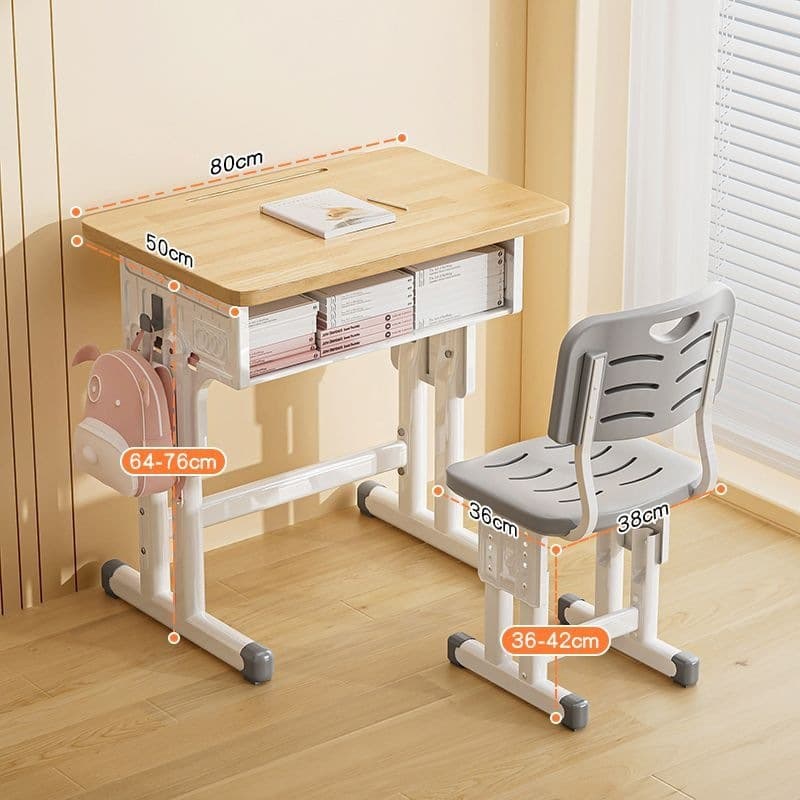 80*50 oak table hollow chair comes with installation tools