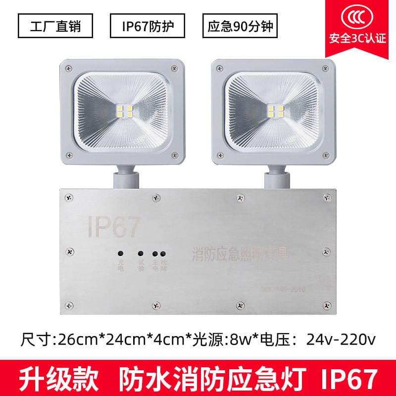 Emergency Lighting Lamp Ip67 Outdoor Waterproof Multi-Functional Emergency Light Exit Sign Fire Indicator Light 3