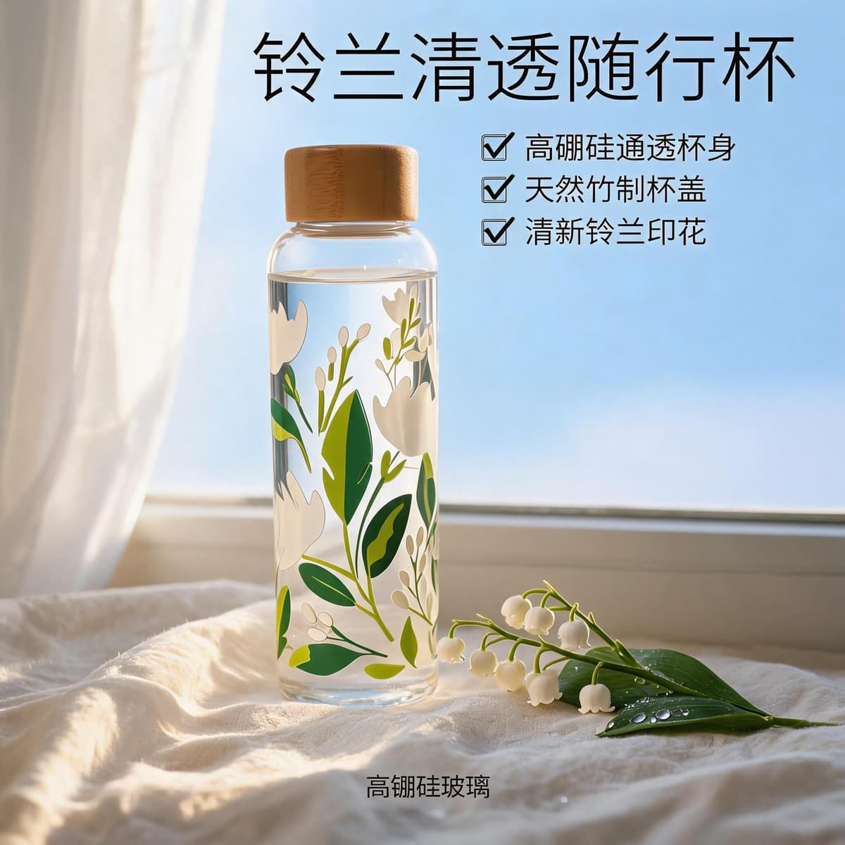 550ml lily of the valley cold brew cup