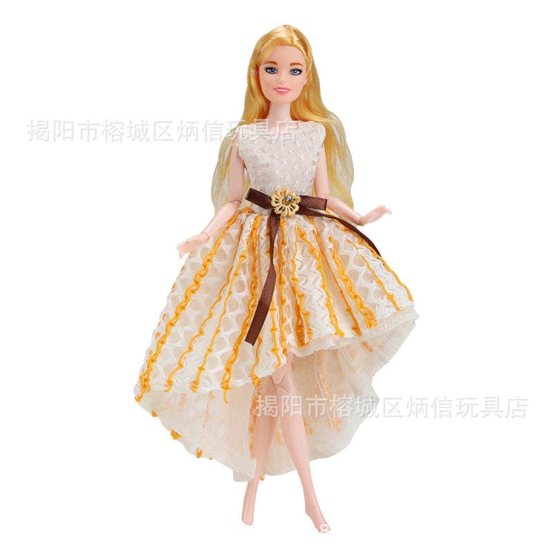 11-Inch 30cm Fashion Dress-Up Princess Doll Toy Clothes Colorful Lace Dress Skirt Series Cross-Border 5